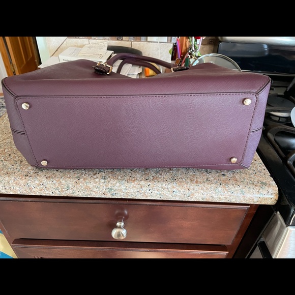 Kate spade wine colored large leather bag - Picture 2 of 8